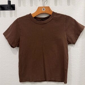 Brandy Melville Chocolate Brown Tee
